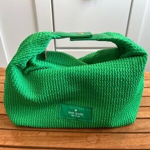 Kate Spade Vibrant Green Cosmetic Bag - Travel Case - Holiday Gift